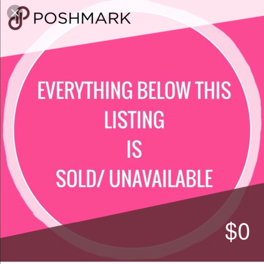Everything Past this Point is SOLD